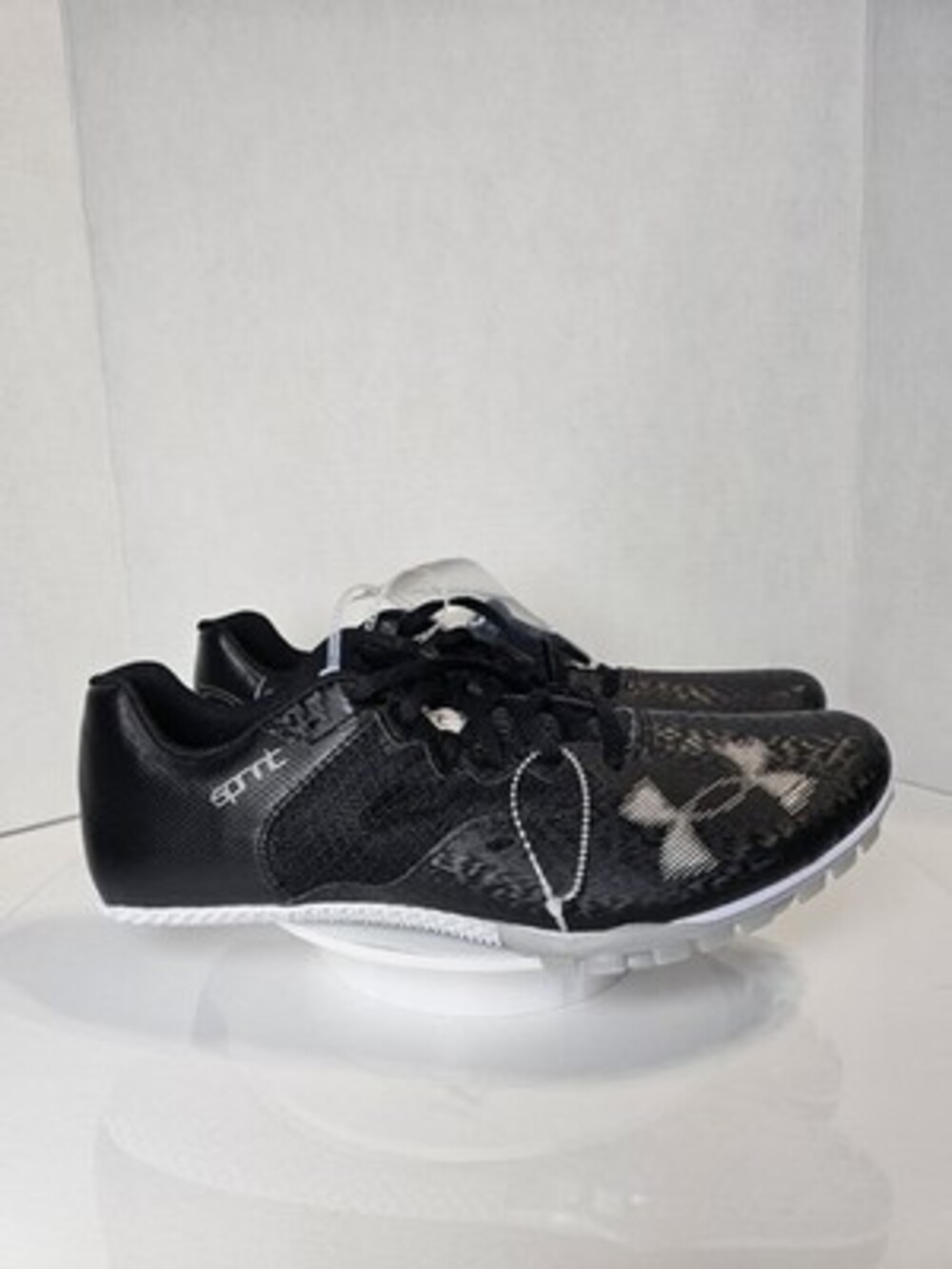 Under Armour Kick Sprint Track Spikes 3025461-002 Black Men's US 11 New